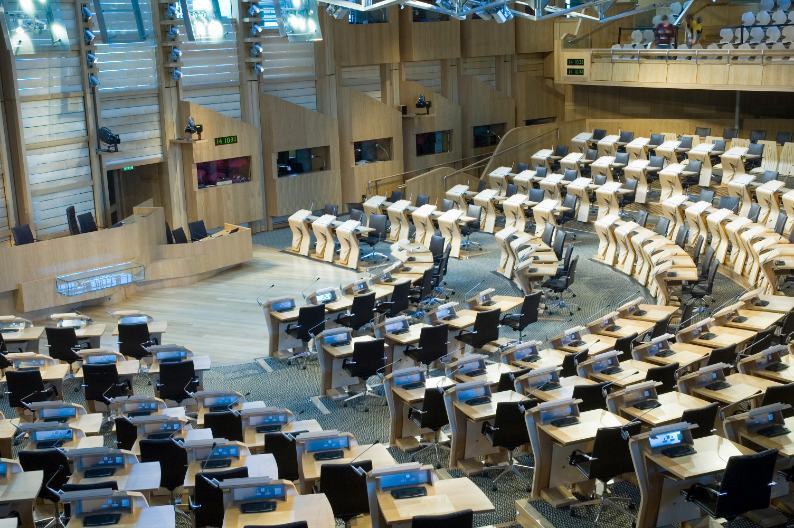 Inside Scottish Parliament